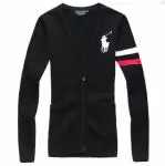 polo-ralph lauren pulls femmes 2019U nouveau cardigan maille v col noir2